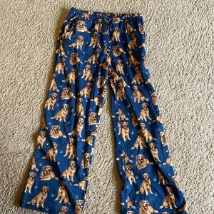 Golden Retriever Print Pajama Pants XL